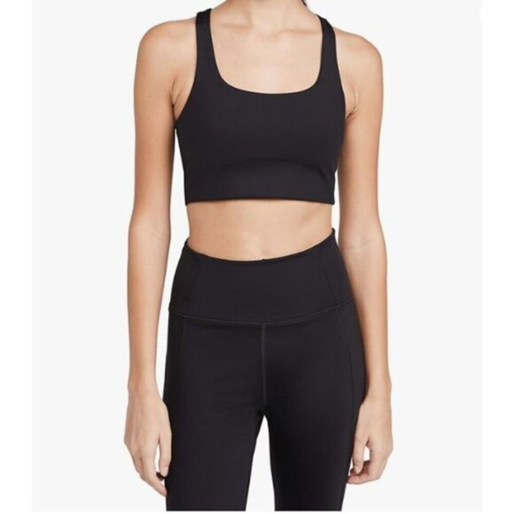 Girlfriend Collective Paloma Longline Sports Bra Black SZ XS NWT